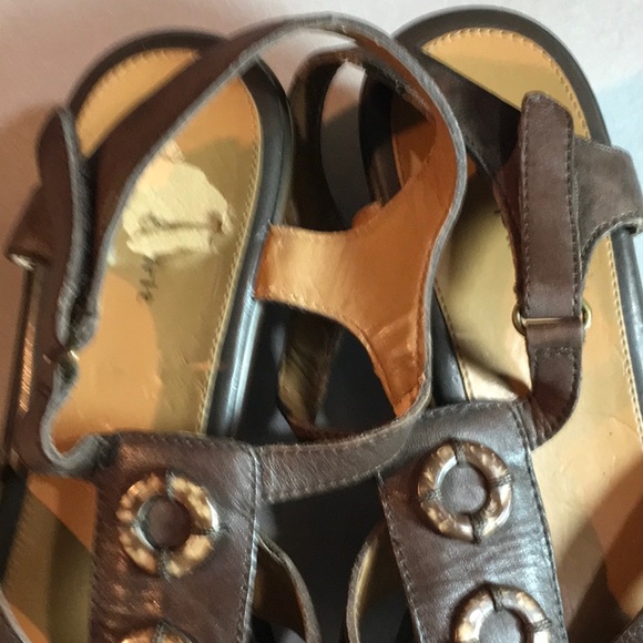 Bundled-Easy Spirit Sandals Size 8.5 Used VGC Brown Loheel - Picture 3 of 4